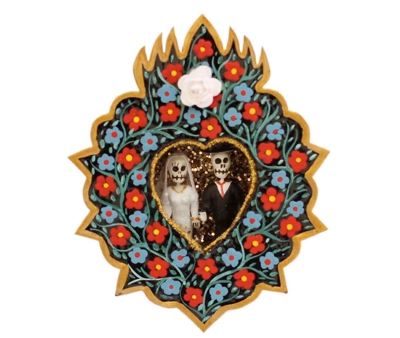 Dekoration - - Sydamerika - Mexikansk dekoration Couple Redrose