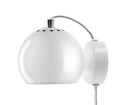 Lampa Ball Vägg vit blank